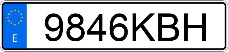 Реєстраційний номер 9846KBH має OPEL CORSA 1.4 90 EXCELLENCE