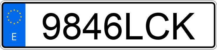 Le numéro d’enregistrement 9846LCK a AUDI A6