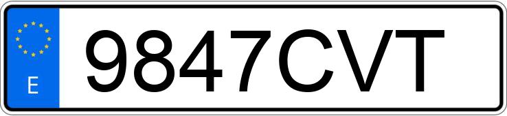 Numer rejestracyjny 9847CVT posiada MITSUBISHI PAJERO