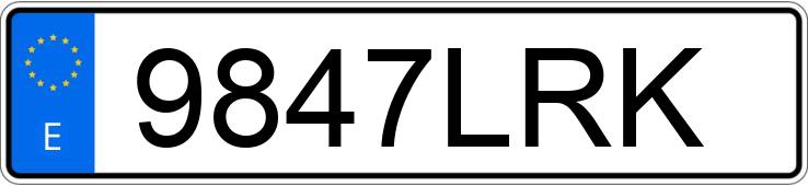 Numer rejestracyjny 9847LRK posiada MERCEDES V (638-639-447)