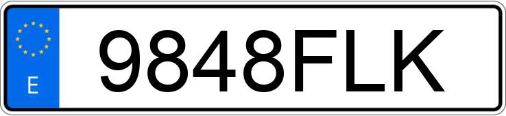 Numer rejestracyjny 9848FLK posiada SEAT CORDOBA