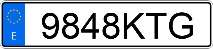 Numer rejestracyjny 9848KTG posiada SKODA KAROQ