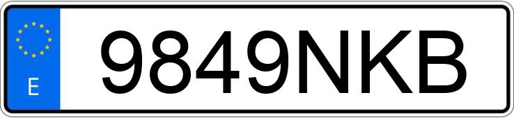 Numer rejestracyjny 9849NKB posiada VOLKSWAGEN TIGUAN