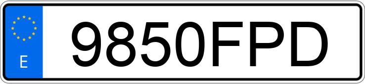 Registreringsnummeret 9850FPD har TOYOTA RAV4