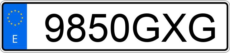 Numer rejestracyjny 9850GXG posiada PEUGEOT 207