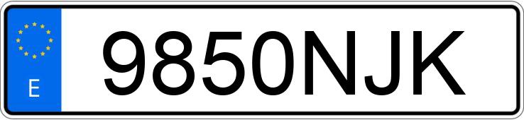 Numer rejestracyjny 9850NJK posiada AUSA SERIE D