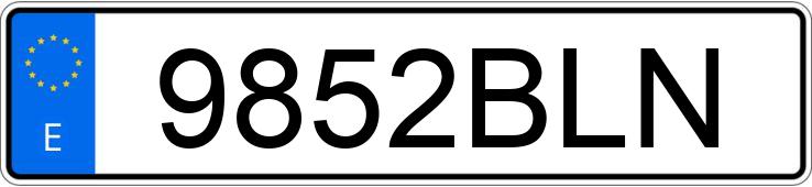 Numer rejestracyjny 9852BLN posiada CITROEN XSARA