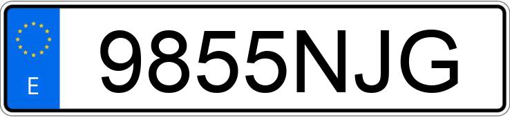 Numer rejestracyjny 9855NJG posiada BMW X1