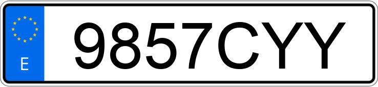 Numer rejestracyjny 9857CYY posiada SKODA OCTAVIA