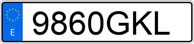 Numer rejestracyjny 9860GKL posiada RENAULT SCENIC Numer rejestracyjny 9860GKL posiada RENAULT SCENIC