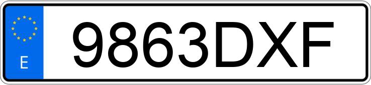 Numer rejestracyjny 9863DXF posiada VOLVO S60