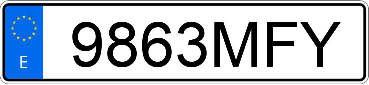 Numer rejestracyjny 9863MFY posiada MERCEDES CLA (118)