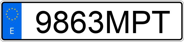 Numer rejestracyjny 9863MPT posiada HYUNDAI BAYON