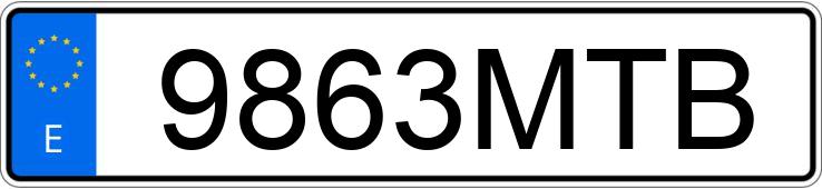 Numer rejestracyjny 9863MTB posiada MERCEDES GLC (254)