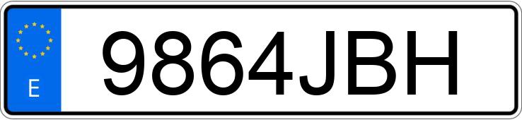Registreringsnummeret 9864JBH har FORD KUGA