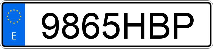 Numer rejestracyjny 9865HBP posiada HYUNDAI I30