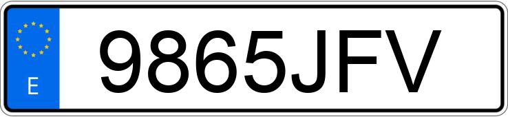 Numer rejestracyjny 9865JFV posiada SUZUKI VITARA