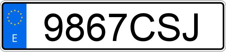 Numer rejestracyjny 9867CSJ posiada AUSTIN A 40