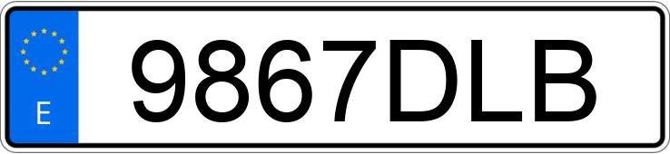 Numer rejestracyjny 9867DLB posiada BMW SERIE 3