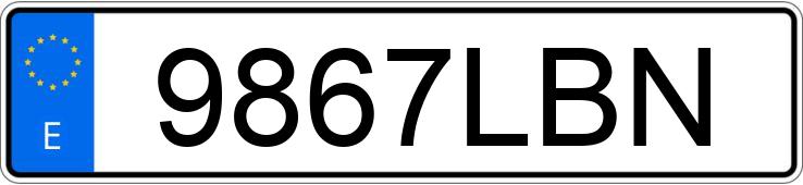 Numer rejestracyjny 9867LBN posiada OPEL COMBO