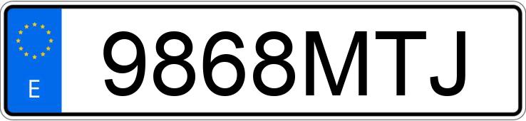 Numer rejestracyjny 9868MTJ posiada SKODA SCALA