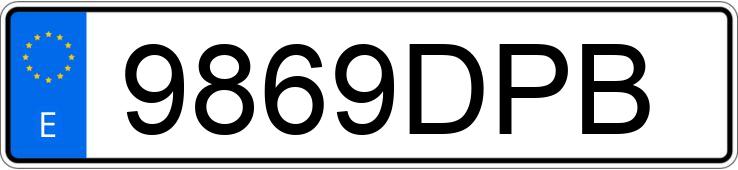 Numer rejestracyjny 9869DPB posiada VOLKSWAGEN PASSAT