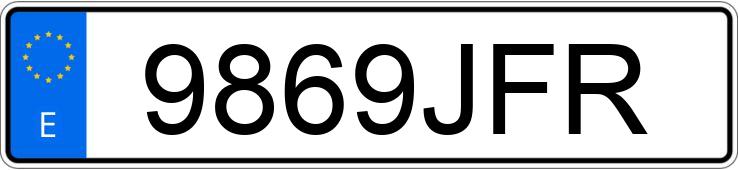 Numer rejestracyjny 9869JFR posiada SEAT IBIZA