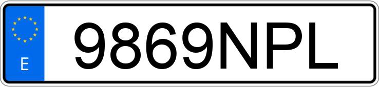 Numer rejestracyjny 9869NPL posiada RENAULT RAFALE