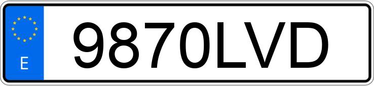 Numer rejestracyjny 9870LVD posiada VOLVO FL