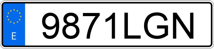 Numer rejestracyjny 9871LGN posiada FIAT 500X