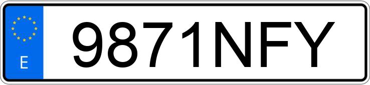 Numer rejestracyjny 9871NFY posiada CITROEN BERLINGO