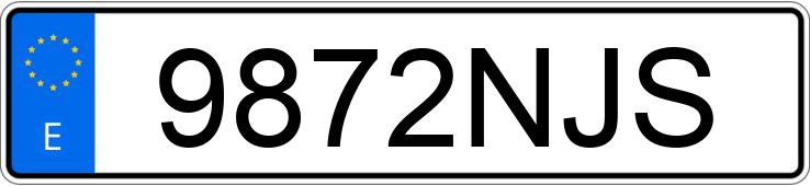 Die Registrierungsnummer 9872NJS hat VOLVO XC60