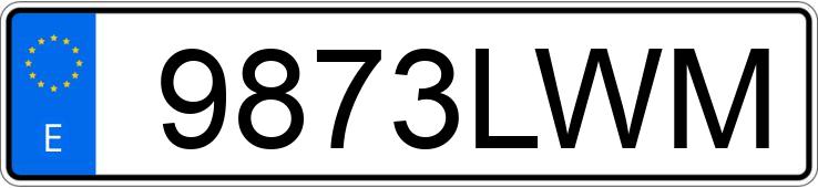 Numer rejestracyjny 9873LWM posiada PEUGEOT RIFTER