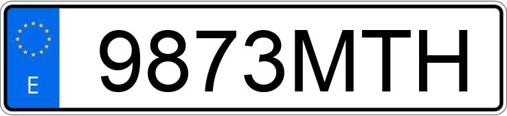 Numer rejestracyjny 9873MTH posiada SEAT IBIZA