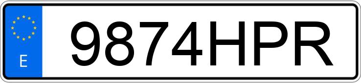 Numer rejestracyjny 9874HPR posiada DACIA DUSTER