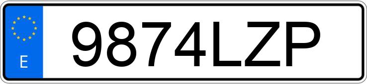 Numer rejestracyjny 9874LZP posiada CITROEN JUMPER