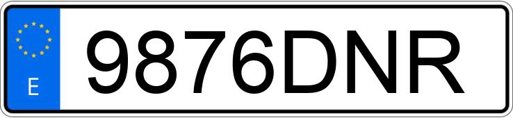 Numer rejestracyjny 9876DNR posiada RENAULT MEGANE