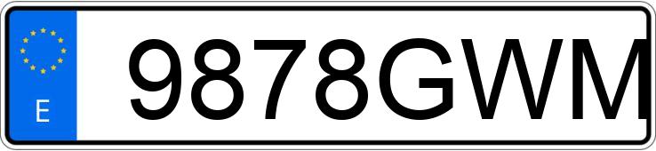 Numer rejestracyjny 9878GWM posiada VOLKSWAGEN GOLF Numer rejestracyjny 9878GWM posiada VOLKSWAGEN GOLF