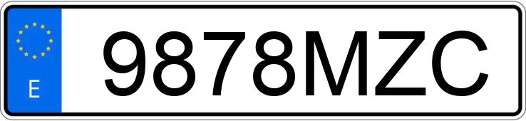 Numer rejestracyjny 9878MZC posiada MG ZS Numer rejestracyjny 9878MZC posiada MG ZS