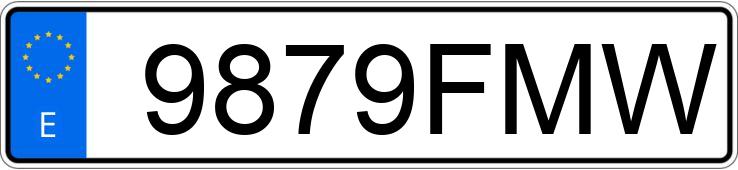 Numer rejestracyjny 9879FMW posiada BMW SERIE 3 E92 335DA