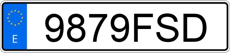 Numer rejestracyjny 9879FSD posiada PEUGEOT 307