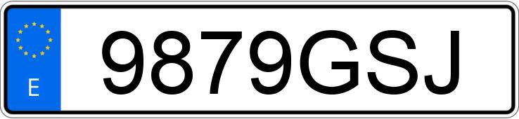 Numer rejestracyjny 9879GSJ posiada BMW SERIE 3