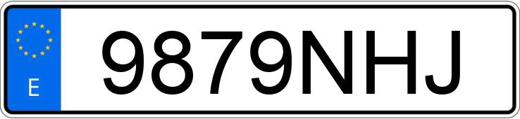 Numer rejestracyjny 9879NHJ posiada BMW SERIE 7