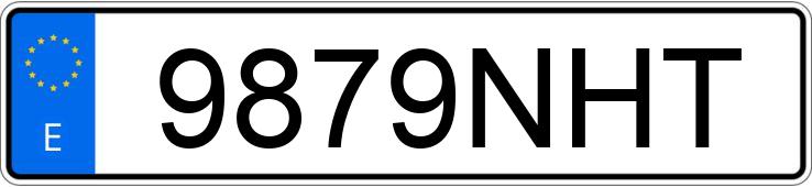 Numer rejestracyjny 9879NHT posiada MERCEDES CLA (117)