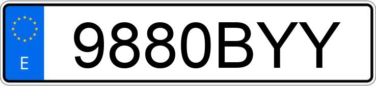 Numer rejestracyjny 9880BYY posiada CITROEN C3