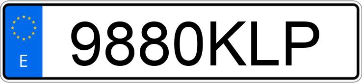 Numer rejestracyjny 9880KLP posiada FIAT TALENTO