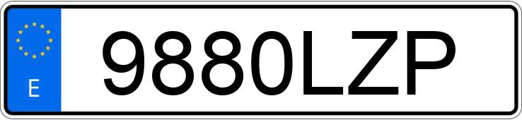 Numer rejestracyjny 9880LZP posiada TOYOTA PROACE CITY VERSO