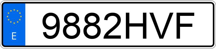 Numer rejestracyjny 9882HVF posiada VOLKSWAGEN POLO