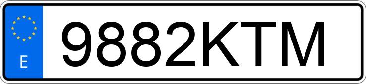 Numer rejestracyjny 9882KTM posiada KIA STONIC