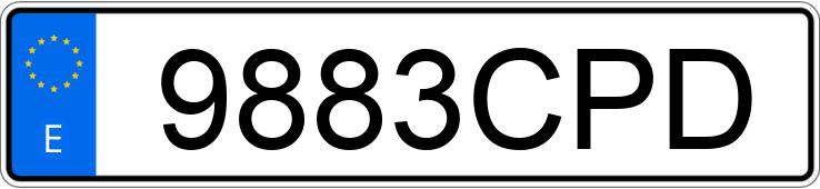 Numer rejestracyjny 9883CPD posiada CITROEN C5